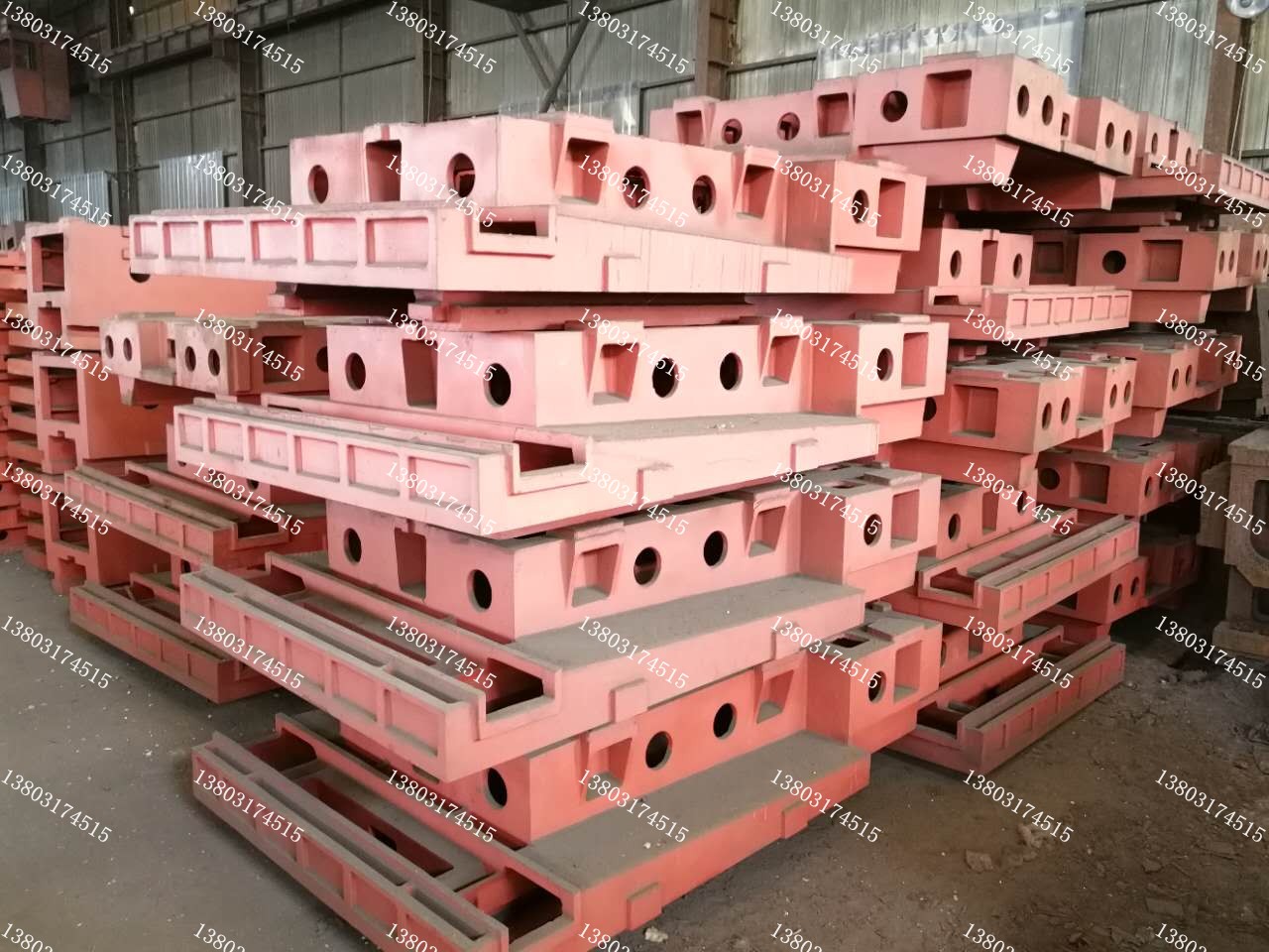 雙導（dǎo）軌橫梁鑄件-橫梁（liáng）鑄鐵件-橫梁鑄鐵件